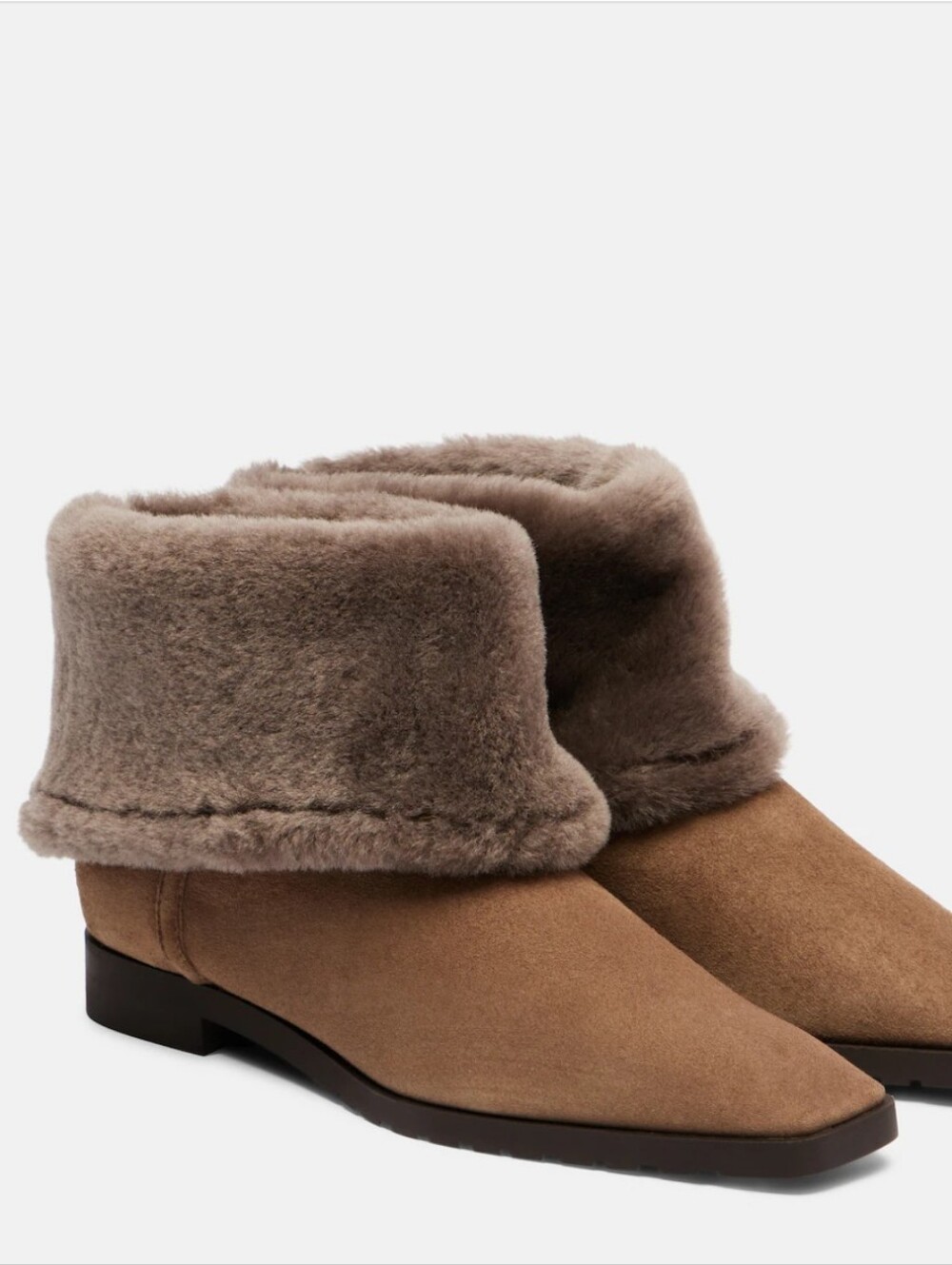 TOTEME Shearling-lined suede ankle boots